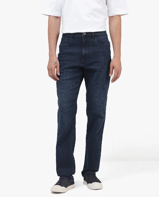 High-Quality Men's JeansRare Rabbit Mens Evolve Dark Navy Solid Regular Fit Mid-Rise Dark Wash Jeans High-Quality Men's JeansRare Rabbit Mens Evolve Dark Navy Solid Regular Fit Mid-Rise Dark Wash Jeans