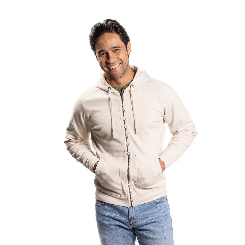 Men's Sweaters with SnapsClassic Hoodie - Oatmeal