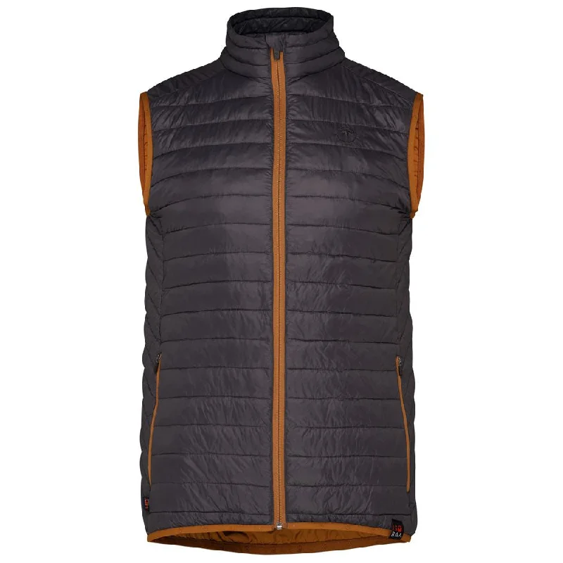 Men's Coats for Winter CampingMens Merino Wool Insulated Gilet (Smoke/Mustard)
