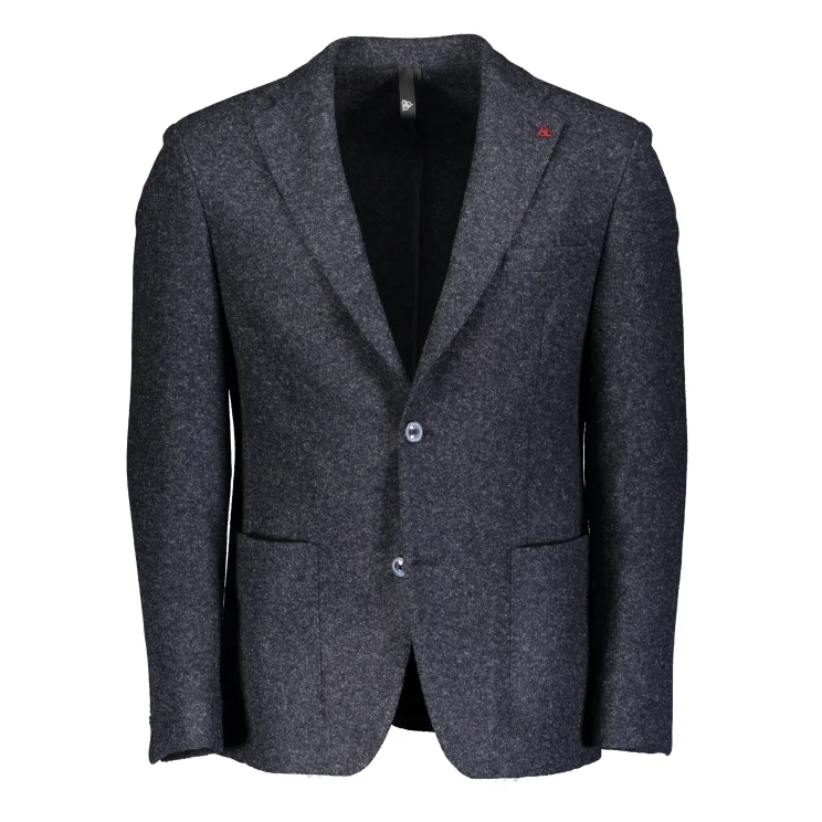 Roy Robson Jersey Jacket Grey Marl / Navy 01516