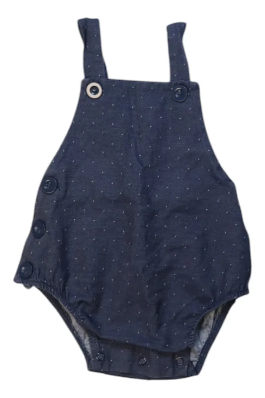 Men's Pants with Contrast StitchingMori Overall Short 3-6M