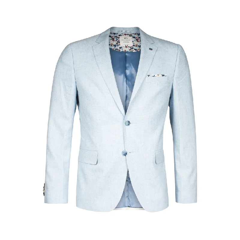 Giordano Robert Comfort Fit Blazer Linen-Look Light Blue 512602