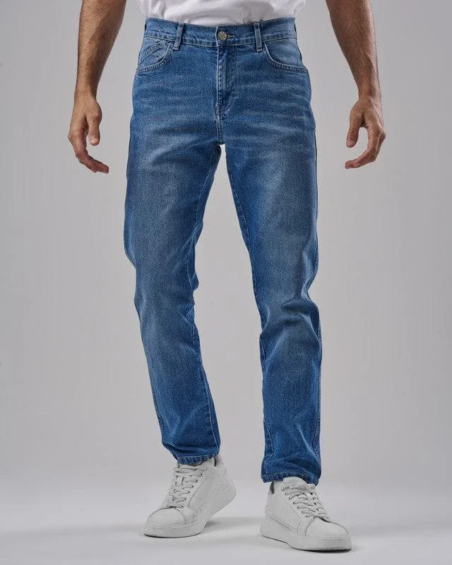 Classic Blue Men's JeansREGULAR FIT JEANS -  MEDIUM JEANS