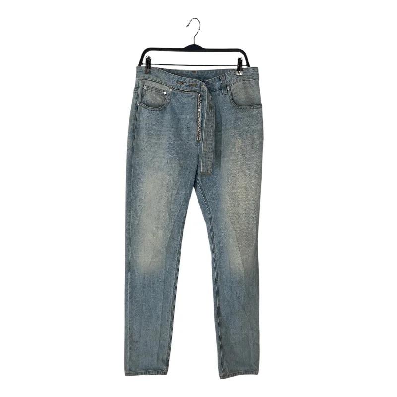 Cool Distressed Men's JeansHelmut Lang/Pants/30/Denim/BLU/light wash denim belt