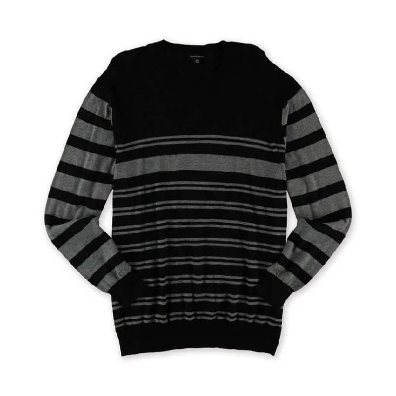 Striped Men's SweatersSons Of Intrigue Mens Horizontal Stripe Pullover Sweater
