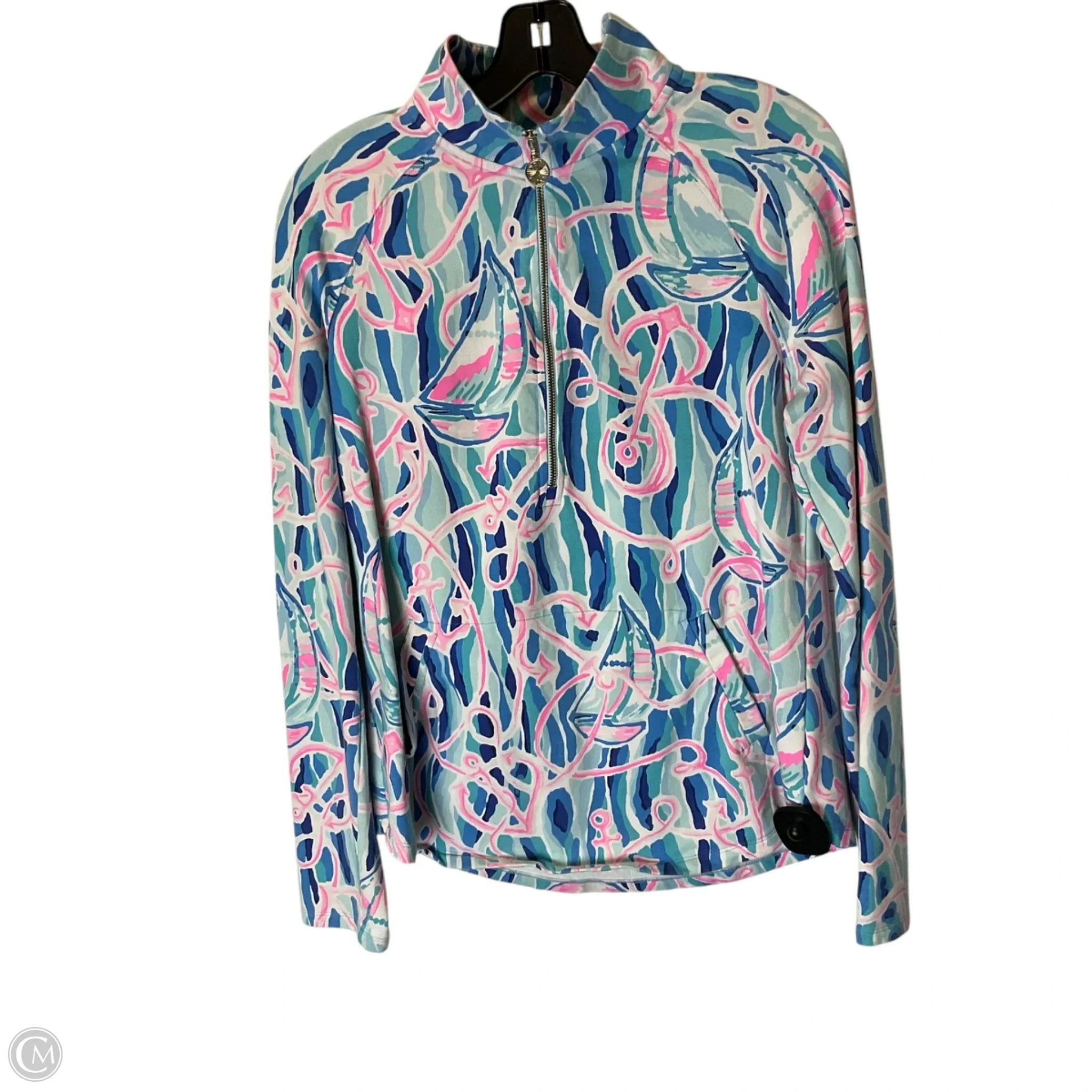 Men's Hoodies for AutumnSweatshirt Designer By Lilly Pulitzer In Blue, Size: M