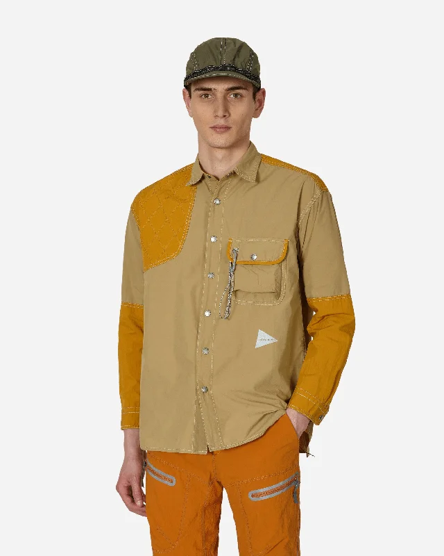 Men's Striped Long-Sleeve Shirts for a Maritime FeelCORDURA Rip Mix Shirt Beige
