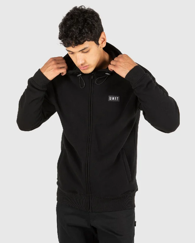 Men's Hoodies for GymUNIT Mens Stack Zip Thru Hoodie