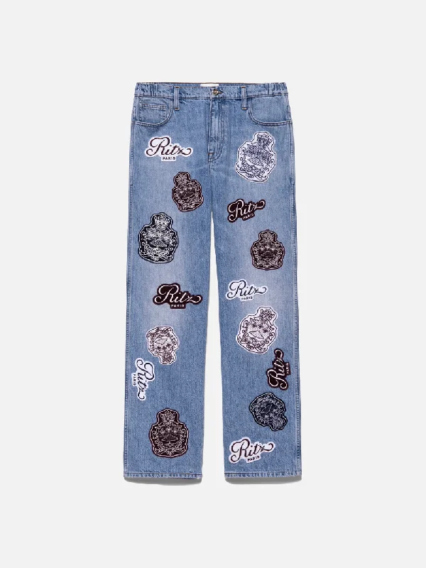 High-Waisted Bootcut Men's JeansRitz Men's Wide Leg Jean -- Saint-Rustique