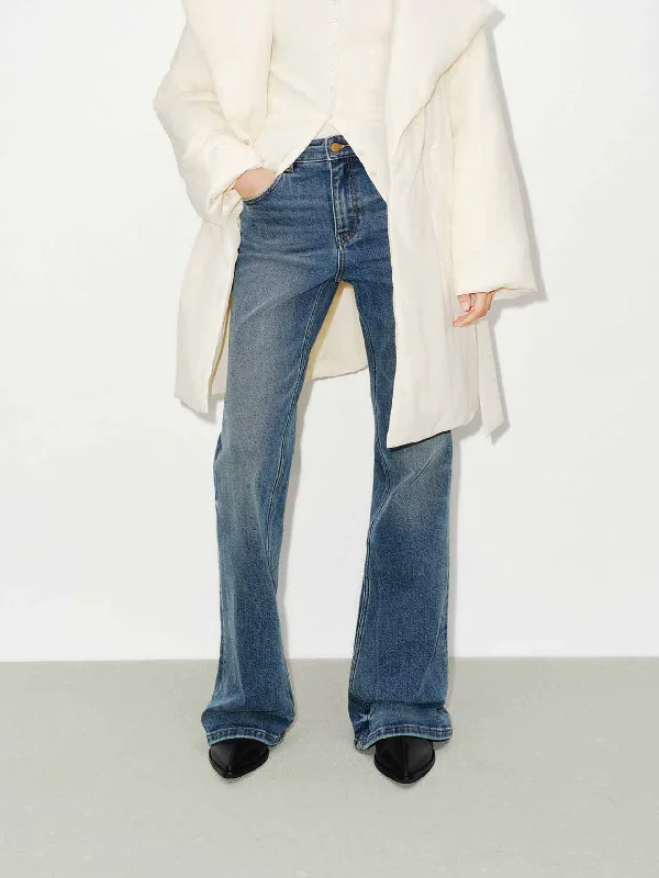 Hipster Men's JeansStraight Cotton Blend Jeans