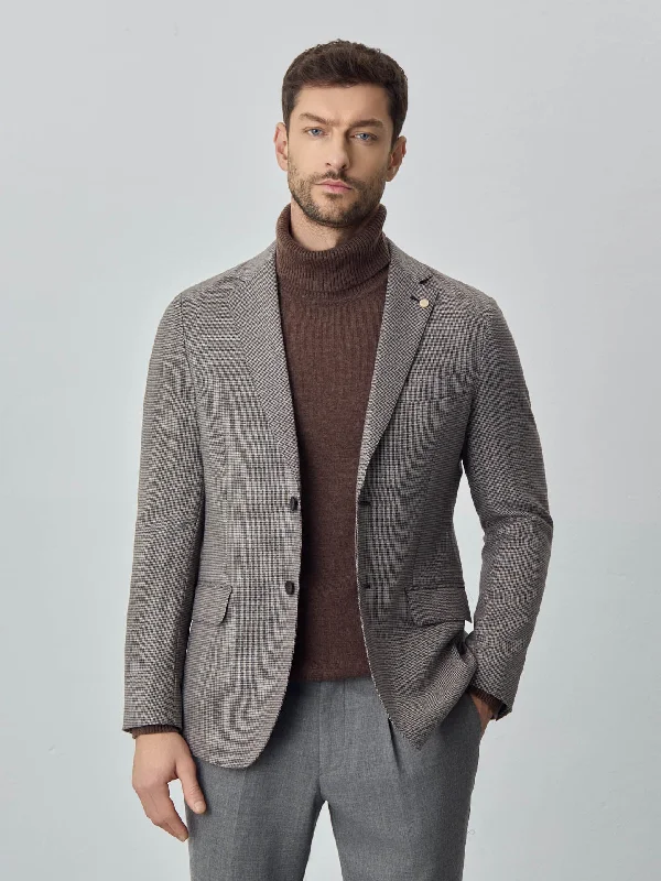 Leisure deconstructed houndstooth blazer