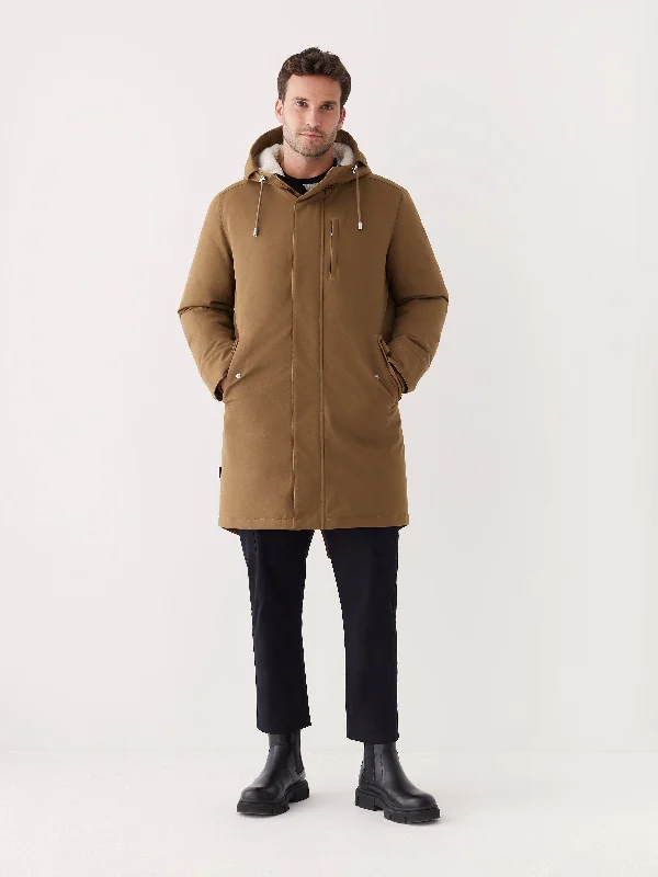 Men's Coats with Adjustable HemsThe Alpine Parka in Sepia