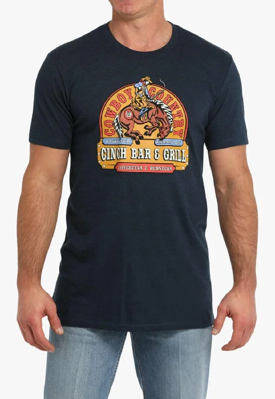 Men's Shirts with Belt AttachmentsCinch Mens Bar and Grill T-Shirt
