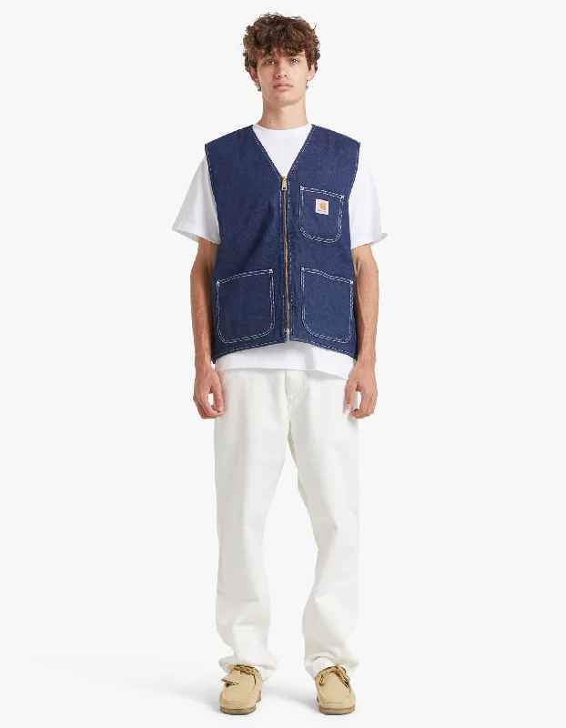 Men's Coats with VentilationChore Vest - Blue One Wash