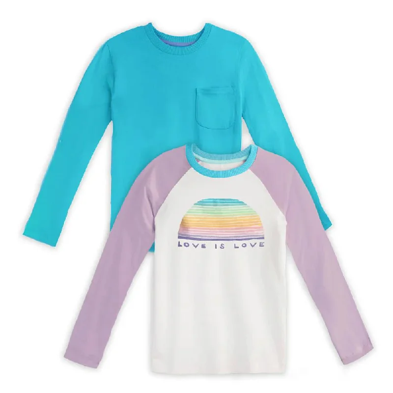 Men's Shirts with Tab CollarsMightly Girls Unity Floral Long Sleeve T-Shirt