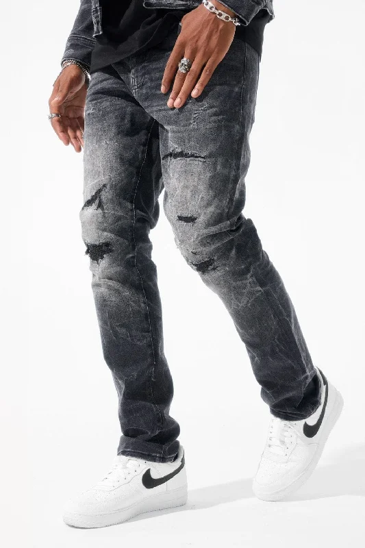 Men's Jeans with RipsCollins - Meadowlands Denim (Monochrome)