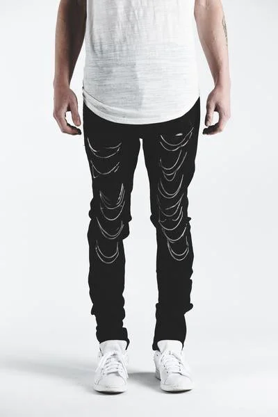Cool Men's JeansGHOST DENIM (BLACK)