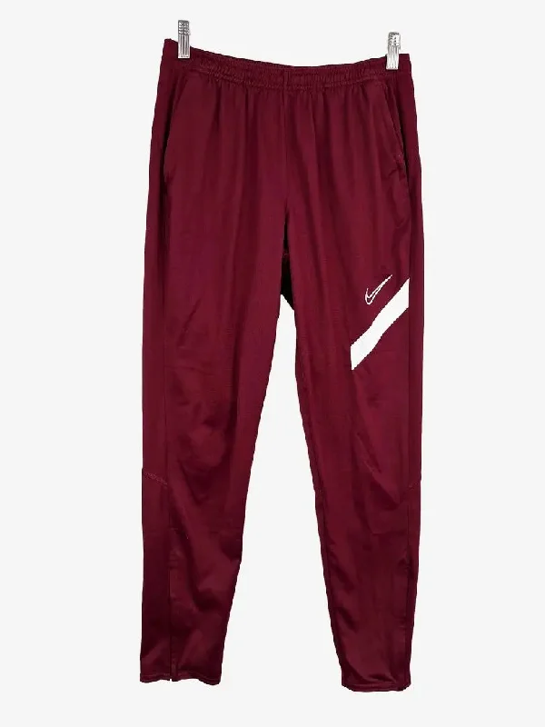 Men's Jeans with Functional PocketsNike Burgundy Dri-fit Training Pants Size M