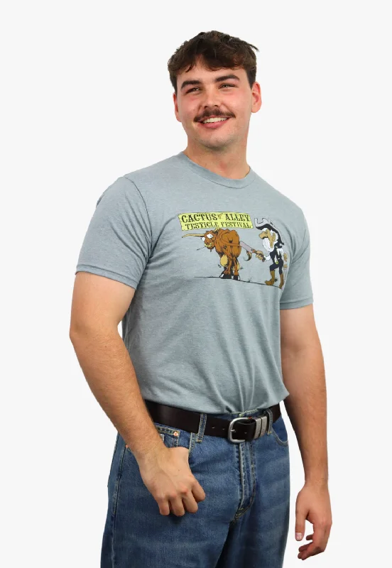 Men's Shirts with Cowl NecksCactus Alley Hat Co Mens Festival T-Shirt