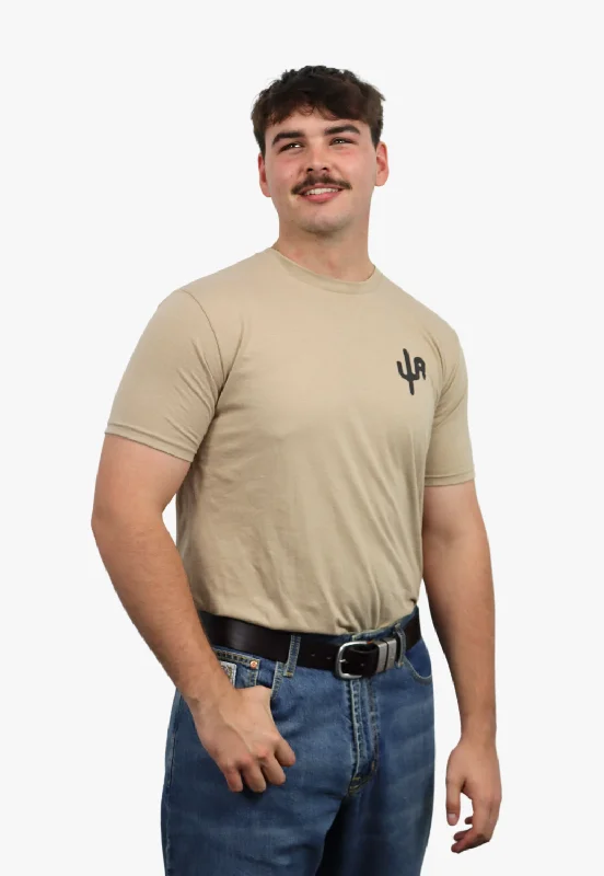 Men's Shirts with Double-Breasted DesignsCactus Alley Hat Co Mens Buckin Dillo T-Shirt Men's Shirts with Double-Breasted DesignsCactus Alley Hat Co Mens Buckin Dillo T-Shirt
