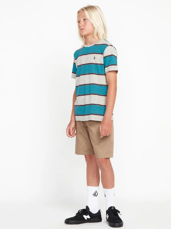 Men's Pants with Turn-Up CuffsBig Boys Loose Truck Shorts - Khaki