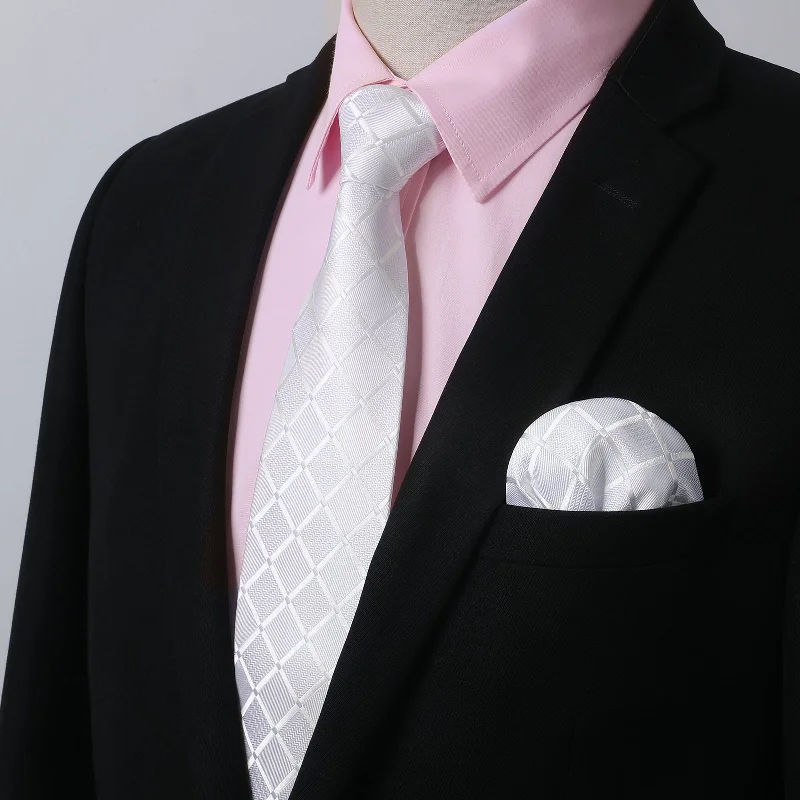 Men's Striped Shirts for a Maritime TwistMen's Shirt with Tie Handkerchief Set - 05-PINK/WHITE Men's Striped Shirts for a Maritime TwistMen's Shirt with Tie Handkerchief Set - 05-PINK/WHITE