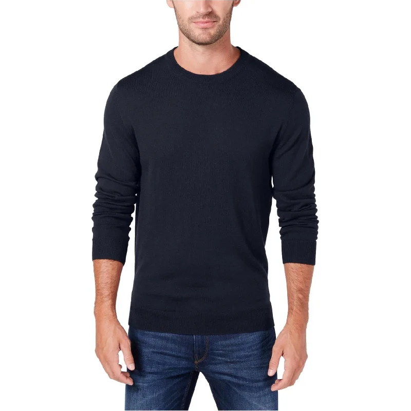 Men's Sweaters with A-Line ShapesClub Room Mens Merino Pullover Sweater