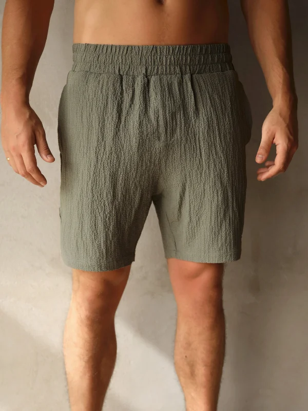 Comfortable Men's JoggersSalvatore Shorts - Khaki