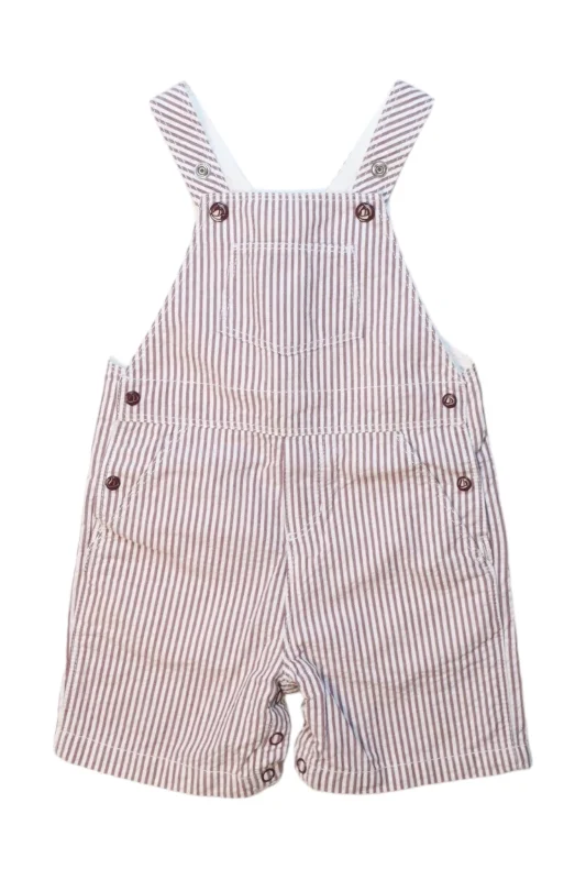 Men's Pants with Belt LoopsPetit Bateau Striped Short Overalls 12M