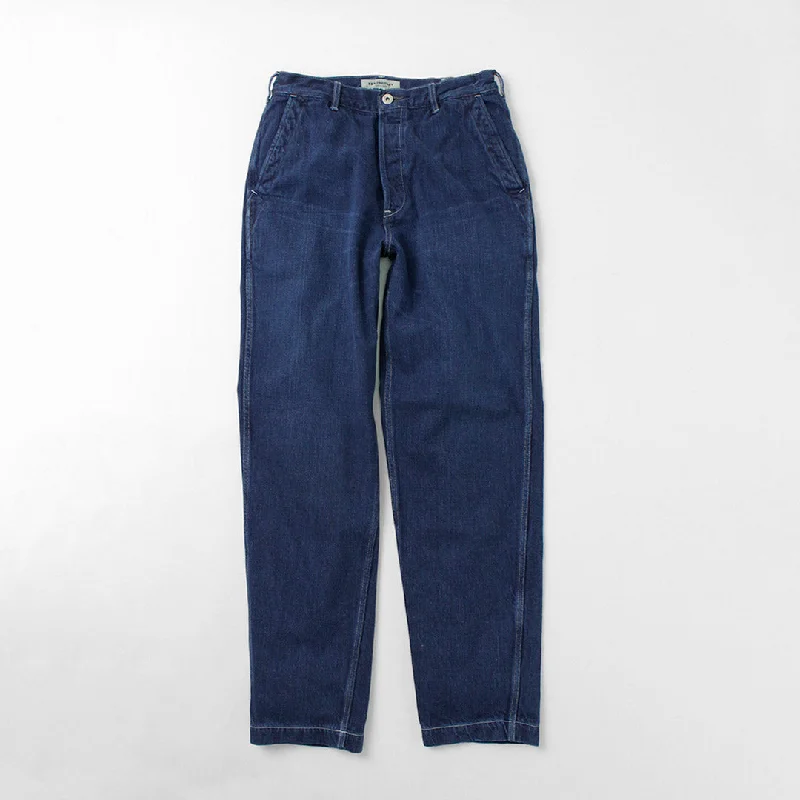 XL Men's JeansFOB FACTORY / F0511 WW2 Denim deck trousers Used finish