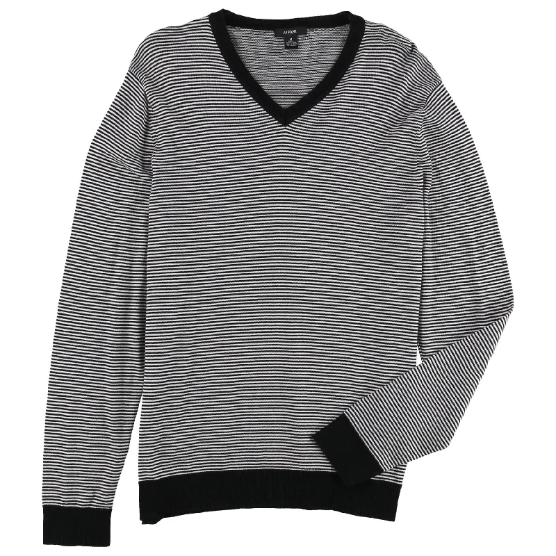 Men's Sweaters with Mock-Neck DesignsAlfani Mens Striped Pullover Sweater, Black, Medium Men's Sweaters with Mock-Neck DesignsAlfani Mens Striped Pullover Sweater, Black, Medium