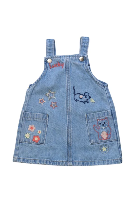 Men's Pants with Cargo PocketsSeed Denim Animal Embroidered Overall Dress 6-12M