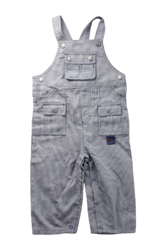 Men's Board Shorts for SurfingSergent Major Striped Long Overalls 12-18M