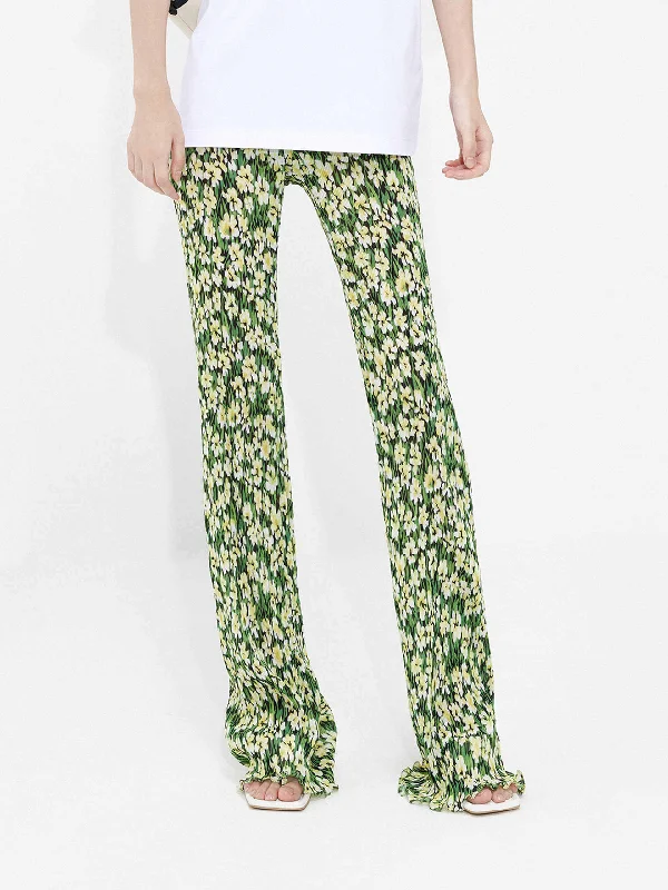 XXXL Men's JeansStructured Floral Print Pants