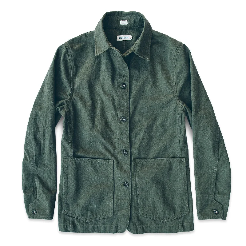 Men's Coats with Inner PocketsThe Agnes Jacket in Olive Herringbone