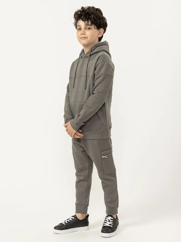 Men's Hoodies with Hidden ZippersBASIC HOODIE SET TOP