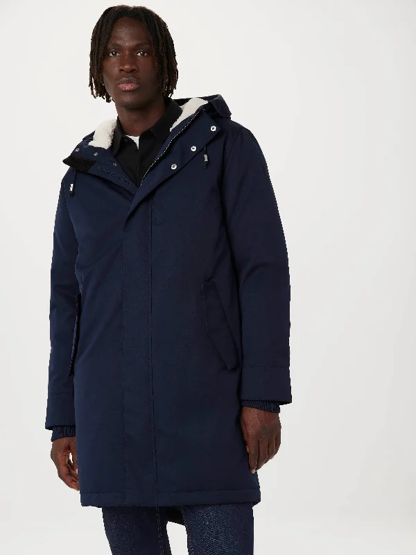 Men's Coats for RunningThe Alpine Parka in Space Blue