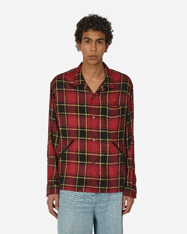 Men's Relaxed-Fit Shirts for Casual ComfortCheckered Shirt Red Check