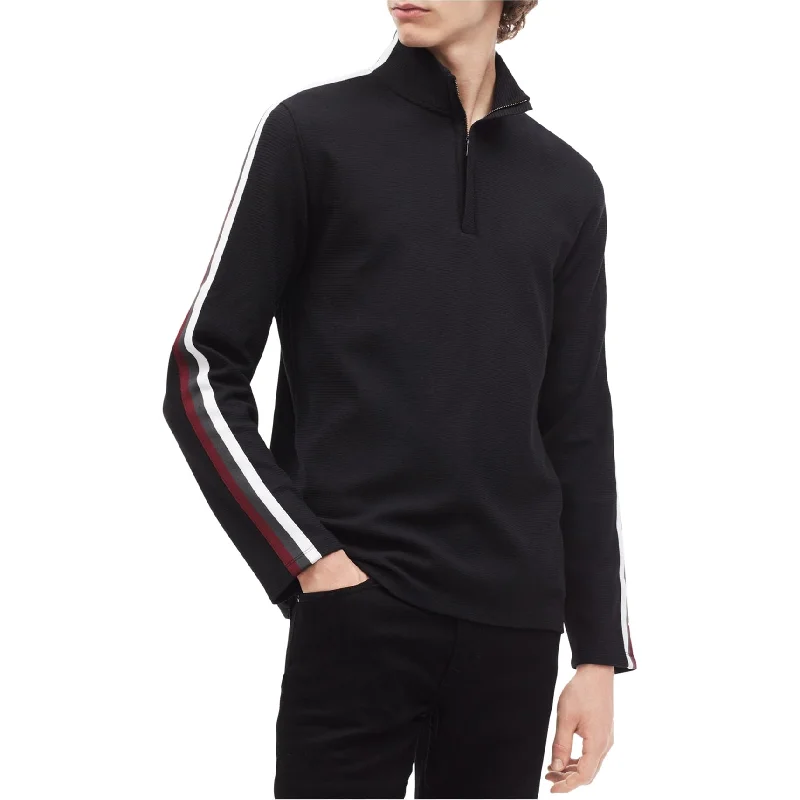 Classic Men's Wool SweatersCalvin Klein Mens 1/4 Ribbed Pullover Sweater