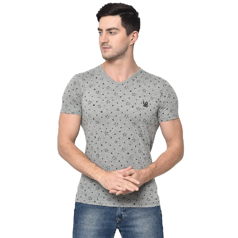 Men's Shirts with Wrinkle-Resistant FabricMack Jonney Round Neck Grey T-shirt For Men's Men's Shirts with Wrinkle-Resistant FabricMack Jonney Round Neck Grey T-shirt For Men's