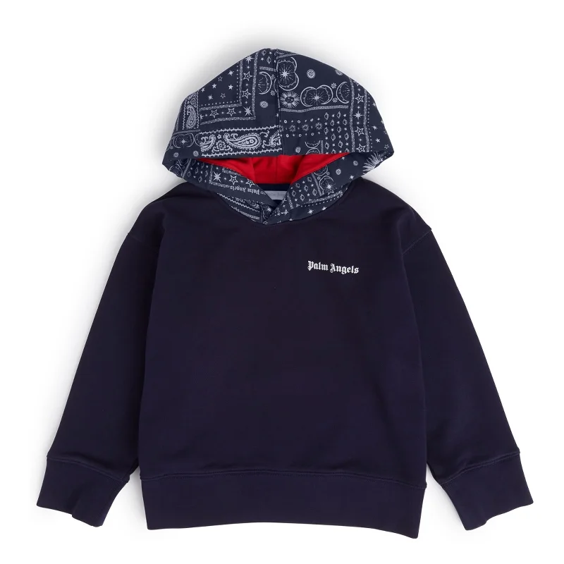 Men's Hoodies with Reinforced HemsNavy Logo Hoodie