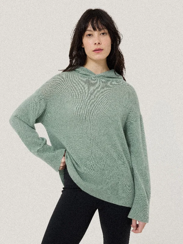 Men's Hoodies for Cold WeatherWool Cashmere Blend Hoodie | Green