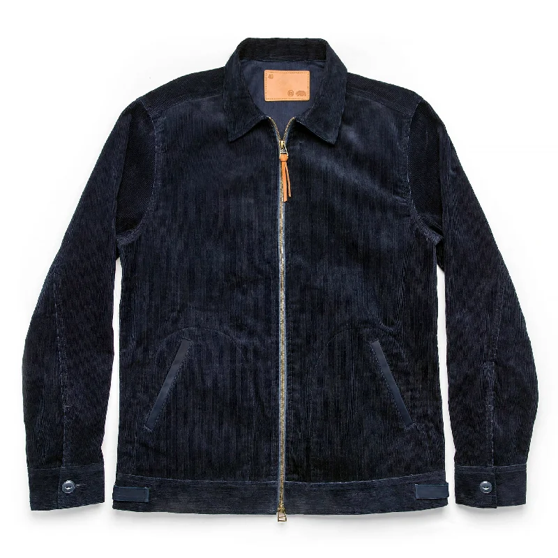 Men's Coats for Short MenThe Piston Jacket in Indigo Corduroy