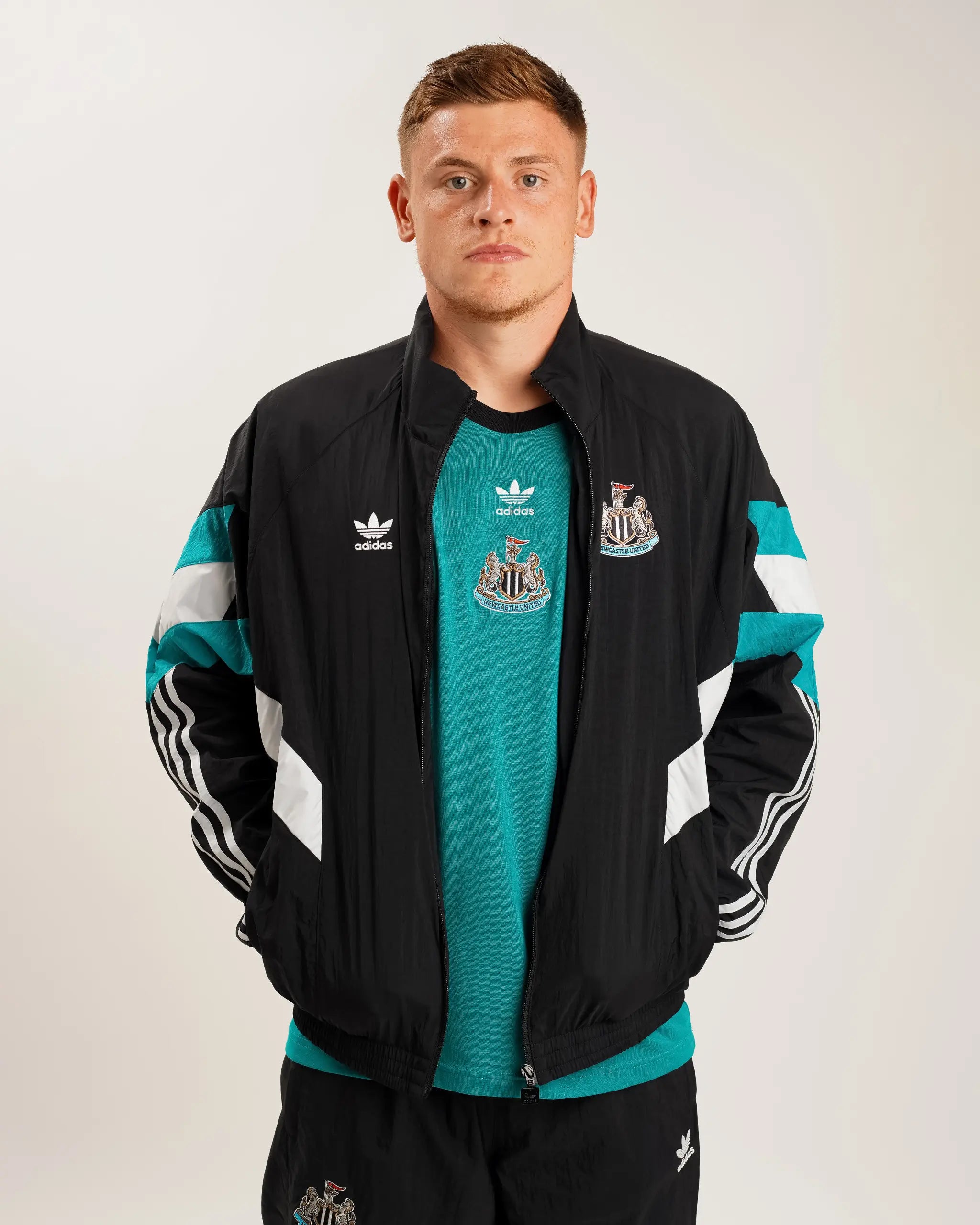 Men's Coats with Velcro ClosuresNewcastle United adidas Originals Track Top