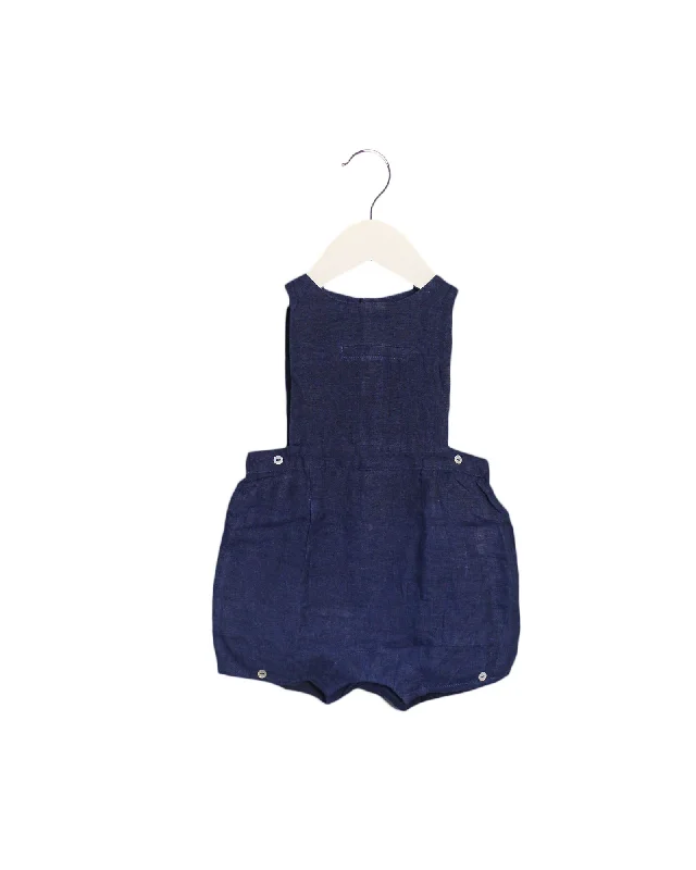 Men's Button-Fly Pants for a Traditional TouchLaranjinha Overall Short 6-12M