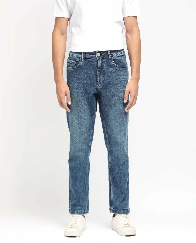 Jeans for Men with Skinny LegsRare Rabbit Men's Polin Dusky Blue Mid Wash Mid-Rise Regular Fit Jeans Jeans for Men with Skinny LegsRare Rabbit Men's Polin Dusky Blue Mid Wash Mid-Rise Regular Fit Jeans