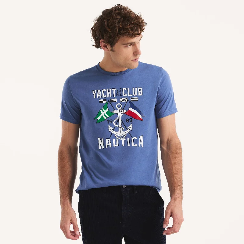 Men's Shirts with Logo EmbossmentsNautica Mens Yacht Club Graphic T-Shirt