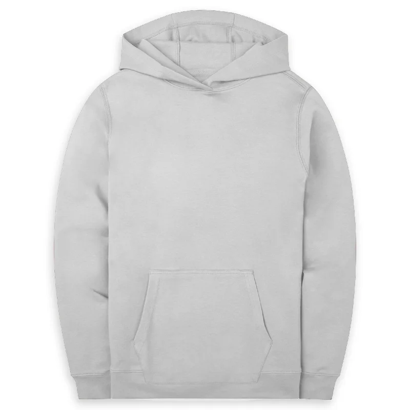 Men's Sweaters with Thumbholes in SleevesPullover Hoodie - Washed Grey