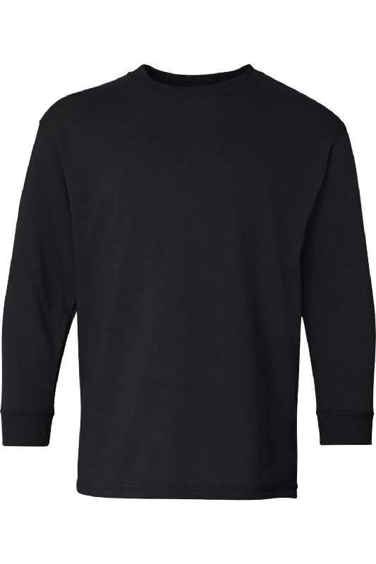 Men's Shirts with Graphic SleevesGildan Heavy Cotton Youth Long Sleeve T-Shirt