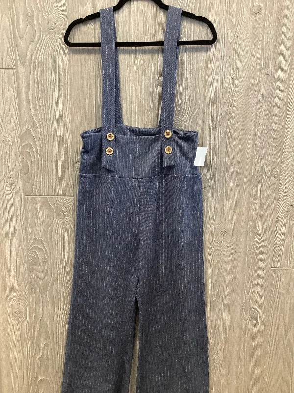 Men's Pants with Adjustable CuffsOveralls By Ginger G In Blue, Size: M